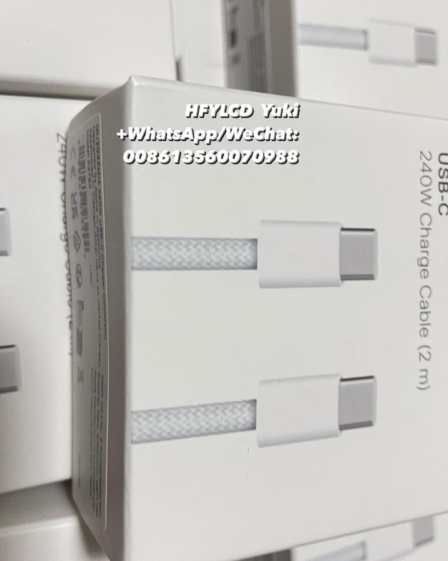 YukiYan46839686's tweet image. 240w USB-C charge cable 2m
Type-C to Type-C charge cable  braided  2m for iPhone 15 series ori . If you need for iPhone series or for 15 series charger or charge cable,contact us to get more details.#cable #chargecable #typec #usbc #usbcharger #usbcables #iphone #phonerepair