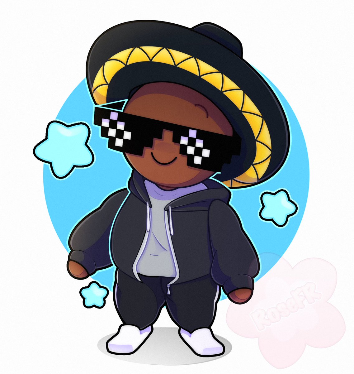 Mochipopowo's tweet photo. 🖤🕶️ Enzosurvie #roblox #robloxart #robloxdrawing https://t.co/rbfU2f2lZF