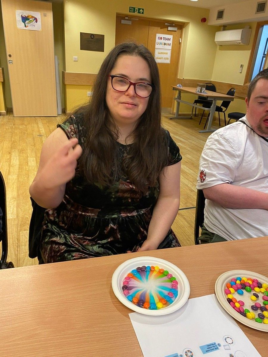 Kisharon Langdon (@langdoncharity) on Twitter photo Each week, members have the opportunity to come along to our new Science Workshop where they can do simple and safe experiments. This week the people we support were looking at colours and shapes with the aid of sweets and water which made it so much fun! Each week, members have the opportunity to come along to our new Science Workshop where they can do simple and safe experiments. This week the people we support were looking at colours and shapes with the aid of sweets and water which made it so much fun!