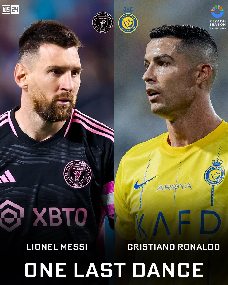 🔥ONE LAST DANCE🔥

On Thursday this two legends 🐐🐐 will face one more time.

Will this be their last encounter?

Follow Us For More Content 🔥
Click LINK in Bio for Online blog 🔗

#InterMiamiCF  #MLS  #Messi  #Ronaldo𓃵   #Barcelona  #legends  #GoatSquad #intermiamivsalnassr