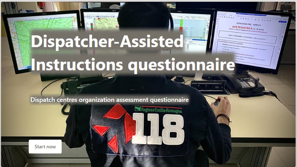🚑Calling all EMS dispatchers and telecommunicators!☎️ 📢 We need your expertise! 🤝 Be part of shaping the future of Dispatcher-Assisted CPR by testing our questionnaire. 👉forms.office.com/e/LPGFPczCL8 Your insights matter! #EMS #CPR #FOAMems #FeedbackWelcome