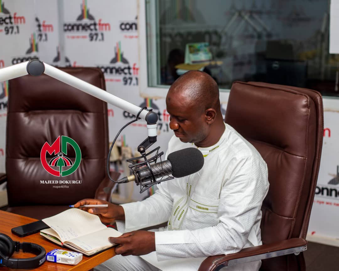 effia_ndc's tweet photo. On Monday, the incoming MP for Efia constituency engaged in a profound discussion with Nhyiraba Paa Kwesi Simpson on Connect fm, detailing plans for implementing lasting solutions to the area's challenges.
#effiaNeedschange https://t.co/HlZpJregUE