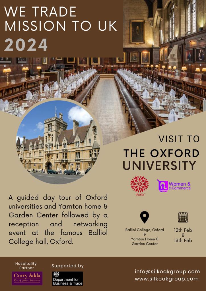 SilkOakGroup's tweet photo. A rare and exciting opportunity for the Delegates to visit the famous Balliol College, Oxford and Network with the Industry peers. #oxford #weuktrademission https://t.co/rVGOZq8OtT
