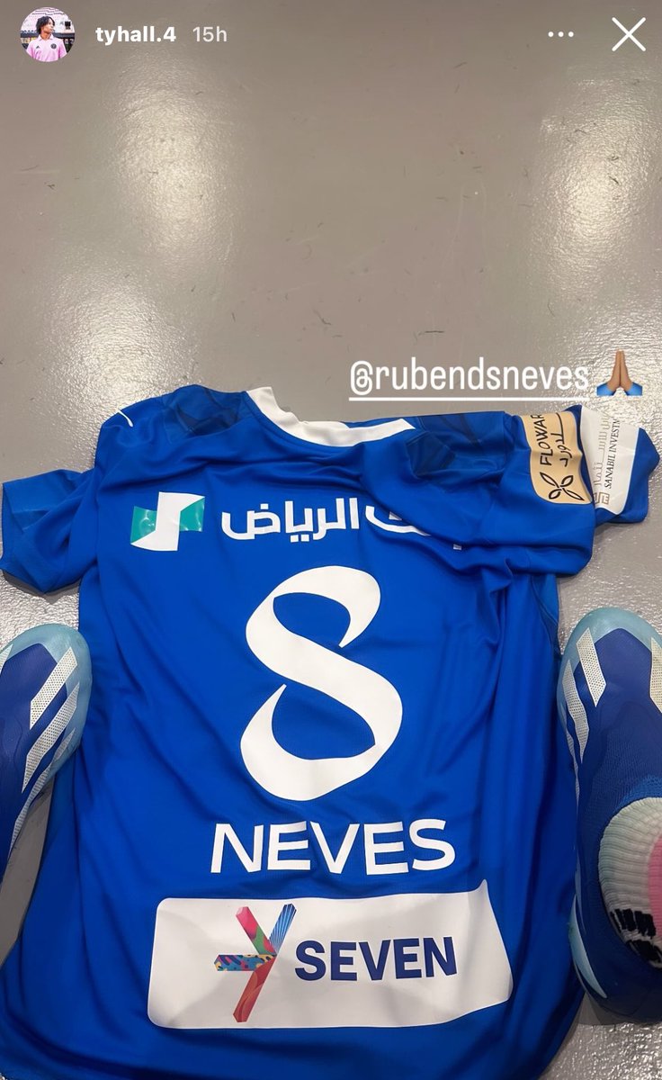 🟣 لاعب إنتر ميامي تايلر هال يحصل على تيشيريت روبن نيفيز 👕 🔵