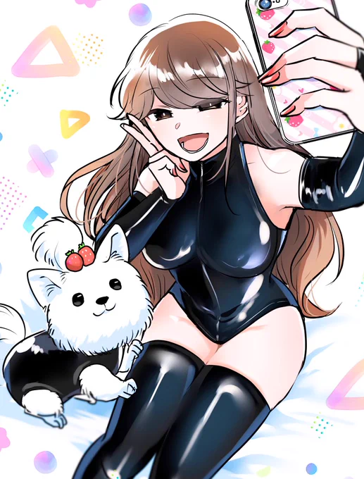 自撮り 