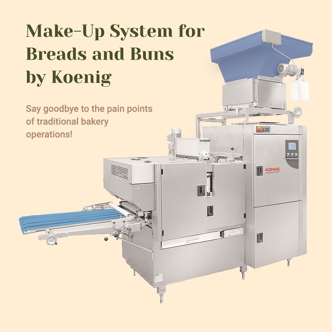 AutobakePro's tweet photo. 🍰 Elevate your bakery with Koenig's Make-Up System. Say goodbye to chaos, embrace newfound efficiency. 🌟 #BakeryEfficiency #MakeUpSystem #BakingInnovation #Precise #weight #control #Reducing #Manpower #versatile https://t.co/Px7VnYmDrU