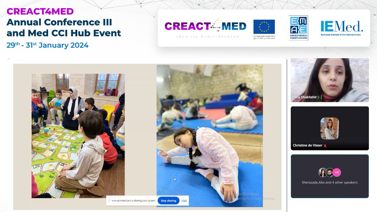 creact4med's tweet photo. The #CREACT4MED #entrepreneurs are at the Annual Conference!
We heard from 6 entrepreneurs, as they presented their initiatives and progress thanks to the #CREACT4MED subgrant! They work in many sectors of #CCI including #tourism, #performingarts, #handicrafts and more! https://t.co/5gz3uRDWxU