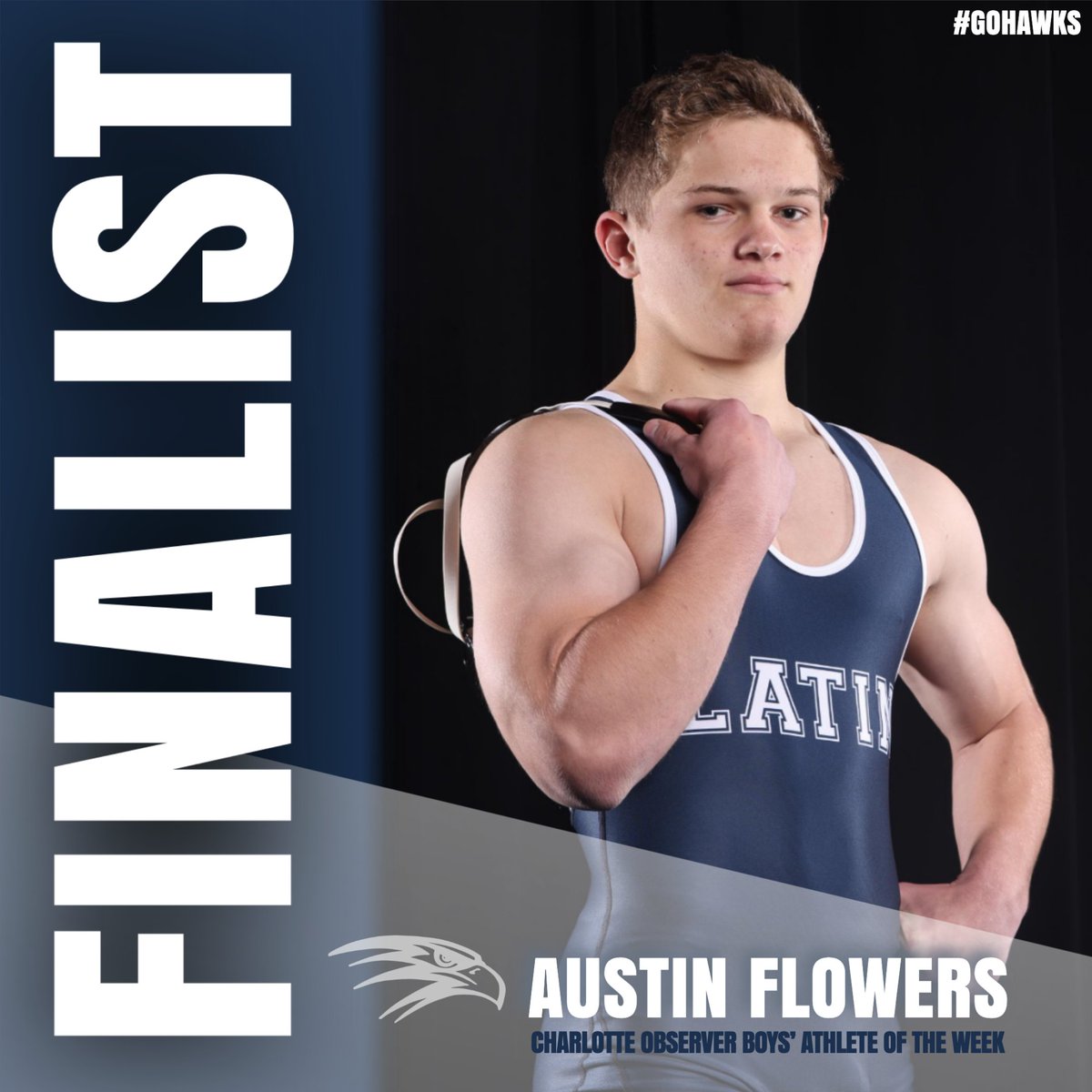 CLS_Hawks's tweet photo. Austin Flowers is an @charlottepreps Athlete of the Week Finalist! He had a 3rd period pin @ 175 in a 40-37 win over Metrolina Christian on Tues and had another pin in a 64-18 victory over Charlotte Catholic on ThursJan. 23. Vote here: https://t.co/coYtmWaaWZ
@CLS_Hawks_Wrest https://t.co/rw0q8srCxx