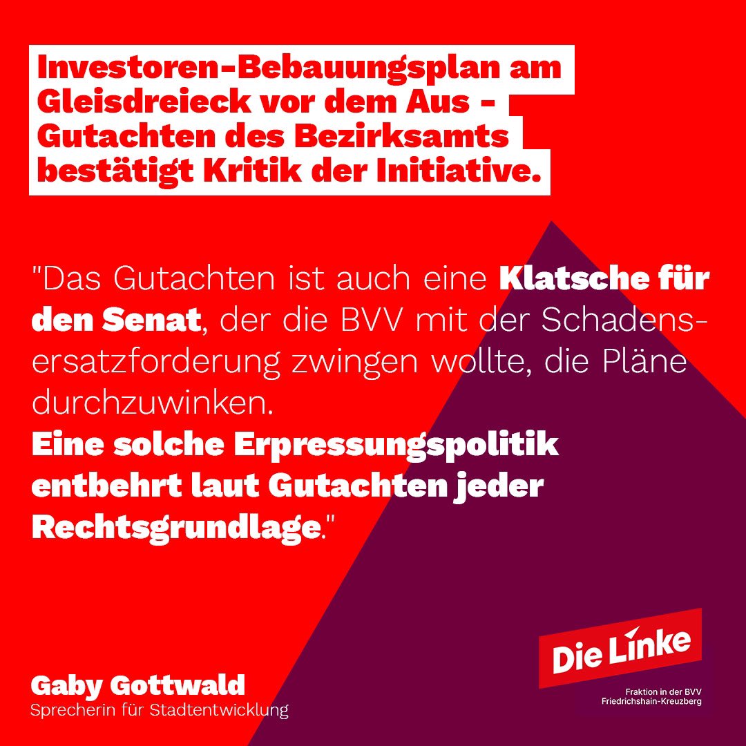 Das Ganze Statement zum Gutachten zur Urbanen Mitte findet ihr auf unserer Homepage!