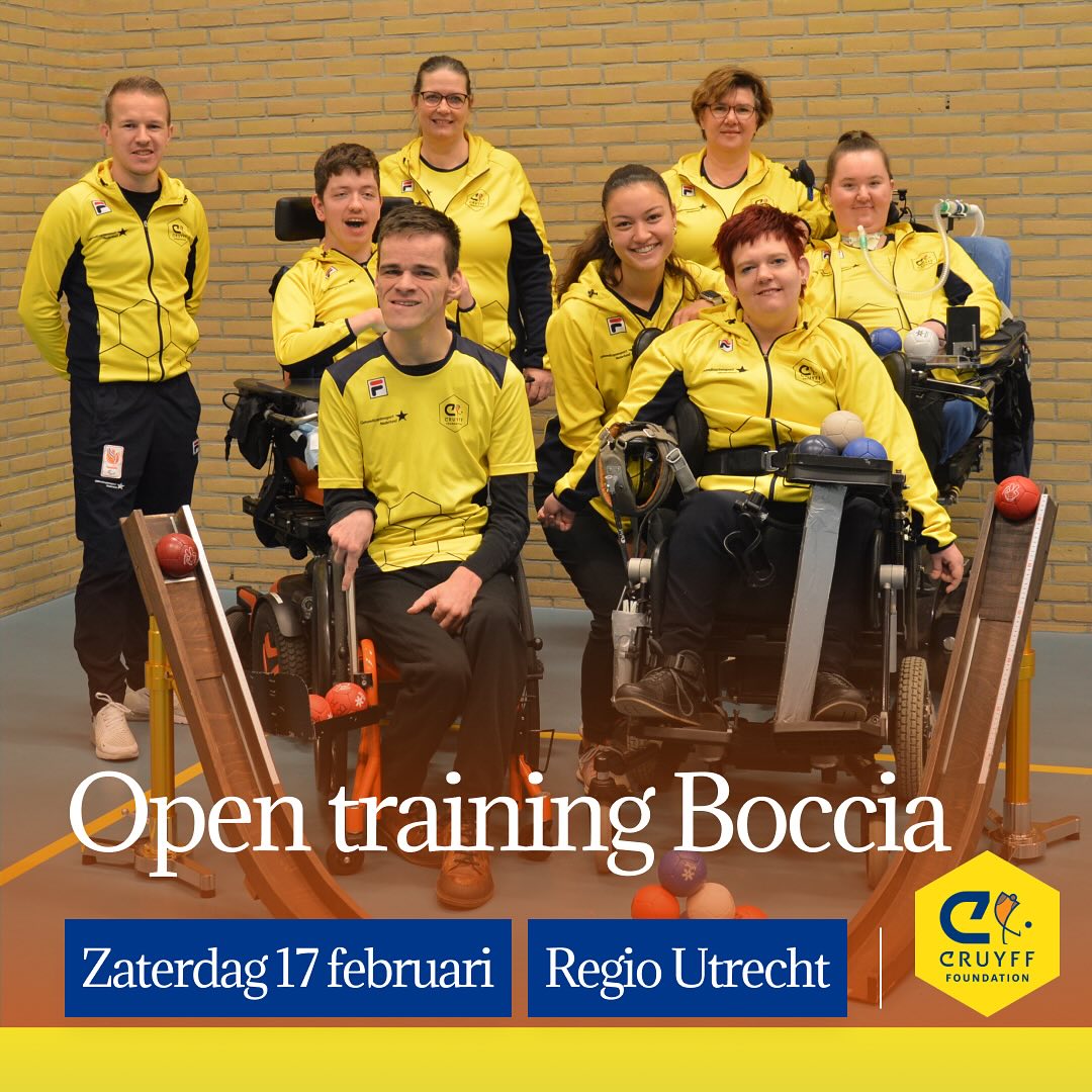 Wil jij boccia eens uitproberen? Dit is je kans! Meld je aan voor de open training van het Boccia Talentteam Nederland ✨🟡

🗓️: Zaterdag 17 februari 2024
🕙: 10.00-12.00 uur
📍: Regio Utrecht

Meer informatie of inschrijven via:
boccia.nl/nieuws-overzic…