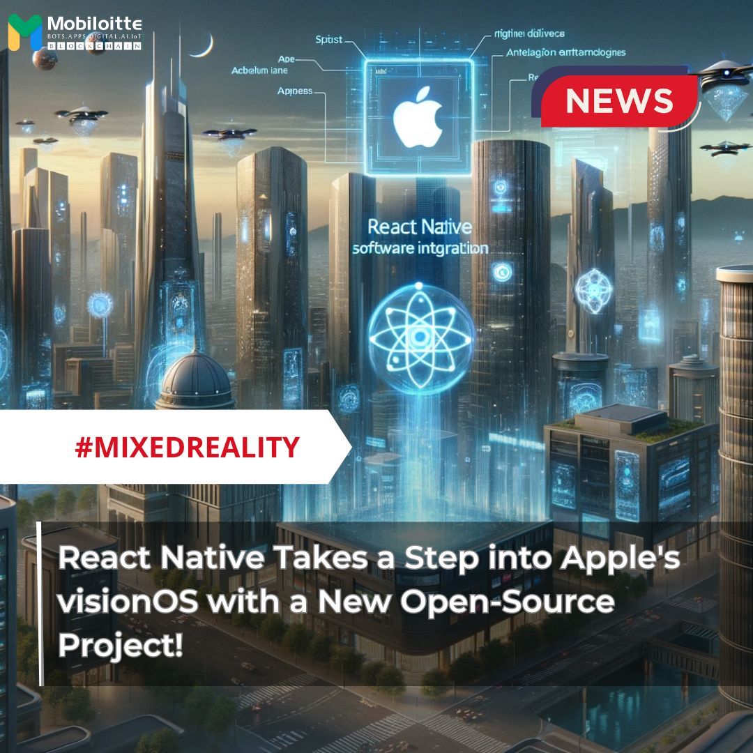 Mobiloitte's tweet image. React Native leaps into mixed reality! Callstack/react-native-visionos unlocks VisionOS development with familiar RN tools. Repurpose your code, build immersive experiences, and join the XR revolution!

bit.ly/3SGuYis

#ReactNativeXR #MixedReality #XRRevolution #VisionOS