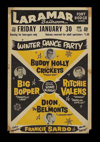 OTD in 1959 💥💥💥

January 30, 1959 Laramar Ballroom, Fort Dodge, IA

#rocknroll