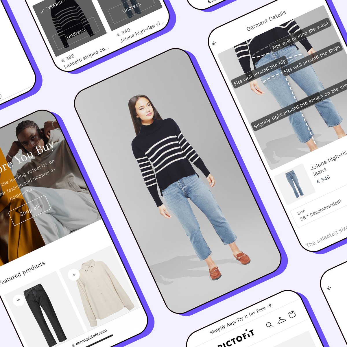 reactivereality's tweet image. Explore the latest styles and try before you buy, all from the comfort of your mobile device. 🛍️📲  
We&apos;d love to spotlight some of our recent customers! 
s.reactivereality.com/47WFXIS
s.reactivereality.com/47WFYfU
s.reactivereality.com/42goRo7

#PICTOFiT  #Ecommerce  #VirtualTryOn #FashionTech