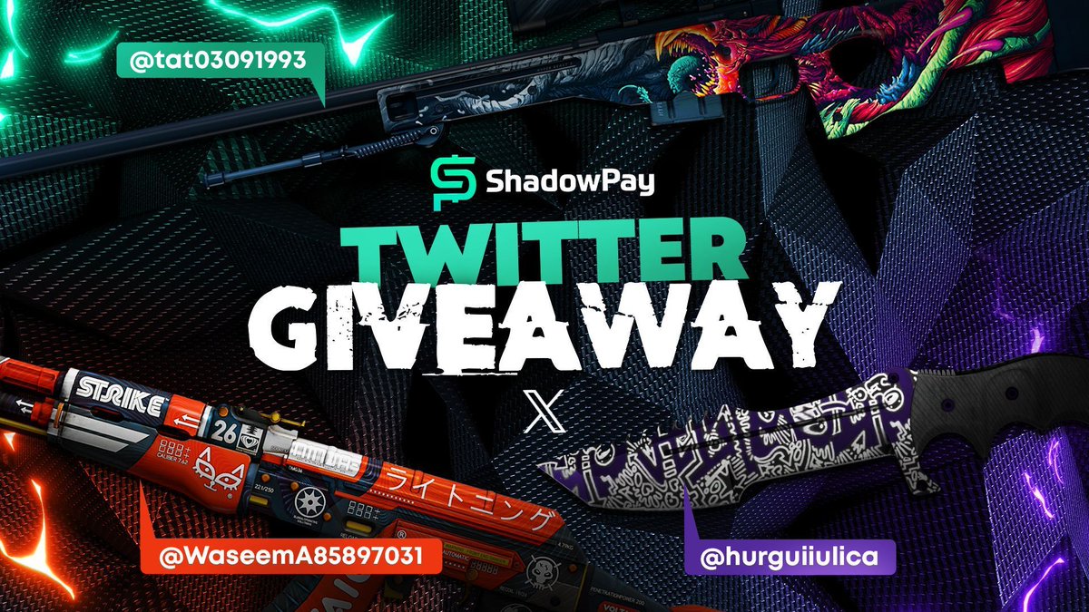 ShadowPaycom's tweet photo. Congratulations to our πTWITTER GIVEAWAY π WINNERS!!!π₯³
π₯ @hurguiiulica
π₯ @WaseemA85897031
π₯ @tat03091993
π¨οΈ DM us to get your prizes! π
TWITTERPICKER DRAW ID: mzv29k47
#csgo #csgoskins #shadowpay #shadowpaycom #csgoskin #csgoknife #csgogiveaway #csgogiveaways https://t.co/0t4dAn50d5