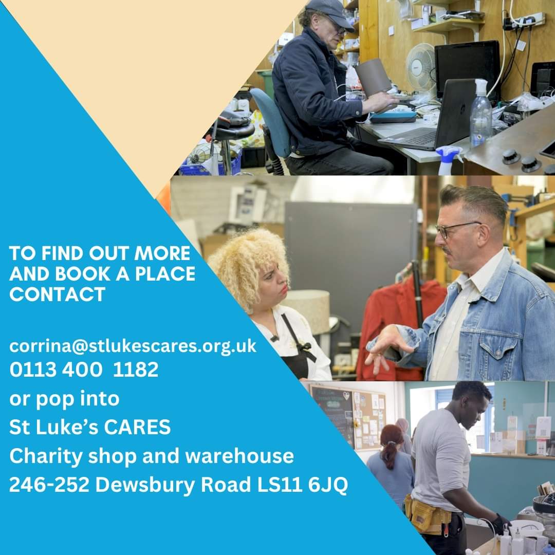 .@StLukesCares_DR still have places on their Spring Retail and Warehouse course starting again on Monday 5th February between 10am till 2pm. Mondays, Thursdays and Fridays. This is an accredited 6 week level one course. Totally free and lunch provided!