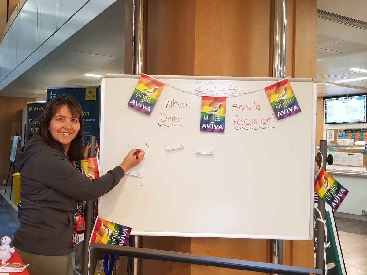 If you’re in York today, pop down to our stall in reception to tell us what you think Unite in Aviva should be focusing on in 2024