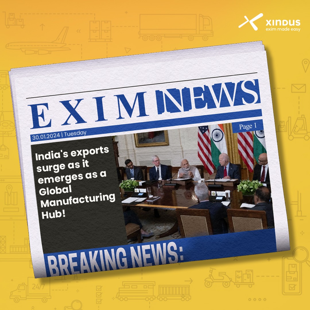 XindusTrade's tweet photo. India's manufacturing boom is gaining global recognition! Explore why and boost your export success with Xindus. Learn more:: https://t.co/6FkManruPp

#XindusTradeNetwork #XindusEmpowersSMEs #Xindus #Technology #Innovation #EXIM #Export #ExportImport #SMEs #Import https://t.co/C1s1nYEgKI