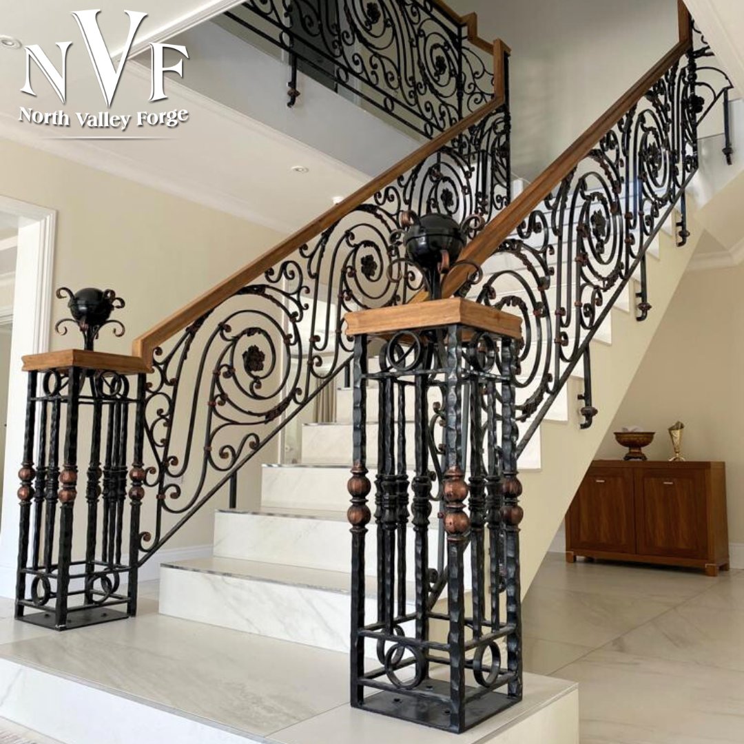 Elevate your space with our exquisite wrought iron components, crafted for excellence, designed for impact. 

#ForgeExcellence 

📞01282 677 300
📩sales@nvf.co.uk
🌐nvf.co.uk

#NVF #NorthValleyForge #Iron #Staircase #DesignInspo #Panels