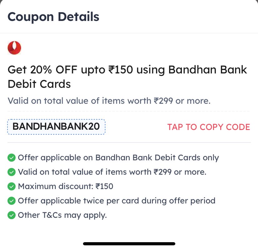 Bondage is fun but have you tried opening an account with Bandhan Bank? 

#zomato #bandhanbank #bdsm