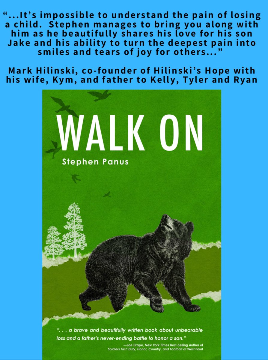 StephenPanus's tweet image. Proud to call the Hilinski family dear friends @HilinskisHope 
We share a pain and a pathway no parent desires. 
They truly are an inspiration &amp;amp; I appreciate their support more than words can ever capture
Pre-order today: amzn.to/3OkToLs
#WalkOn
#3for3