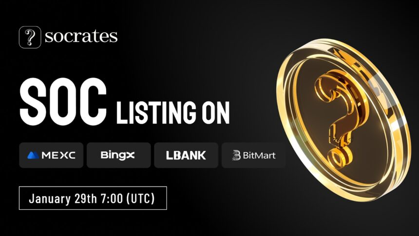 blockza_io's tweet photo. #PressRelease : Are you ready for the #SOC token from pioneering #socialFi platform @Socrates_global #Socrates to list on exchanges like #BitMart #MEXC #BingX and #LBank? This governance token is poised to revolutionize communication and idea exchange. https://t.co/7wfdDwhENn
Don't miss your chance to get involved in this innovative social project! #SOCtokenlisting #crypto #web3