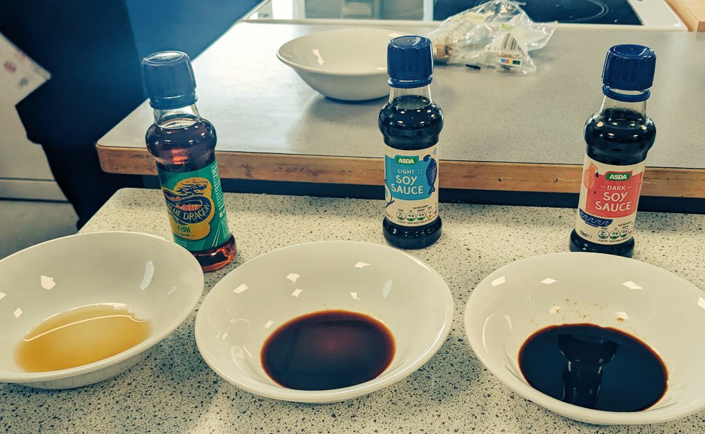 NewsomeAcademy's tweet photo. Mr H just joined RISE students in food and got roped into trying the chiu chow chilli oil 🌶️🔥🥵🤣

Students are trying new and different ingredients before cooking Chinese cuisine next week 🇨🇳

Taste, texture, smell and appearance ❤️ 
#tryit
#timetotaste
#planningandscaffold https://t.co/rCYLRn1Urs