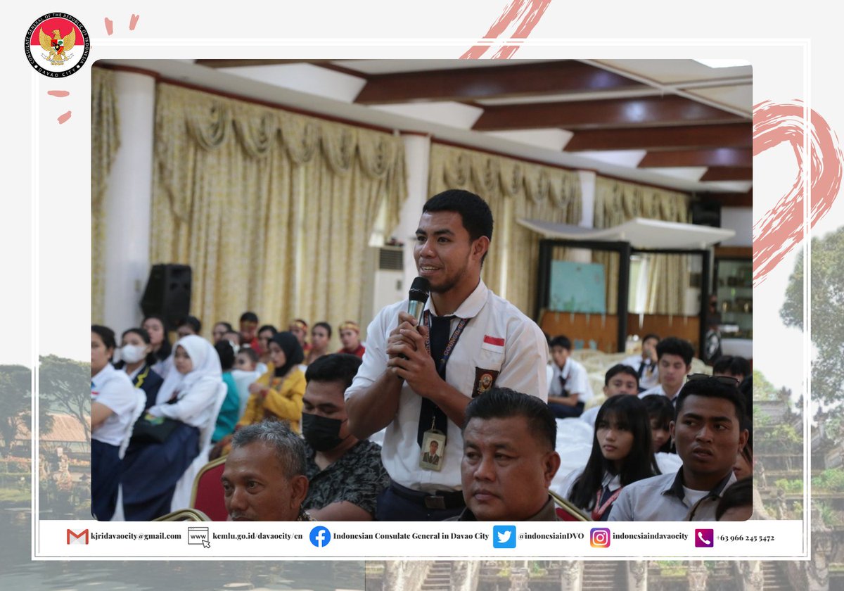 Pembinaan dan Penggalangan Masyarakat Indonesia di Davao City: Langkah Kreatif KJRI Davao City di Awal 2024

kemlu.go.id/davaocity/id/n…

#IndonesianWay #IniDiplomasi #DemiNKRI #RintisKemajuan #NegaraMelindungi #IndonesiaUntukDunia #menluri #sahabatkemlu #KemluSeminggu