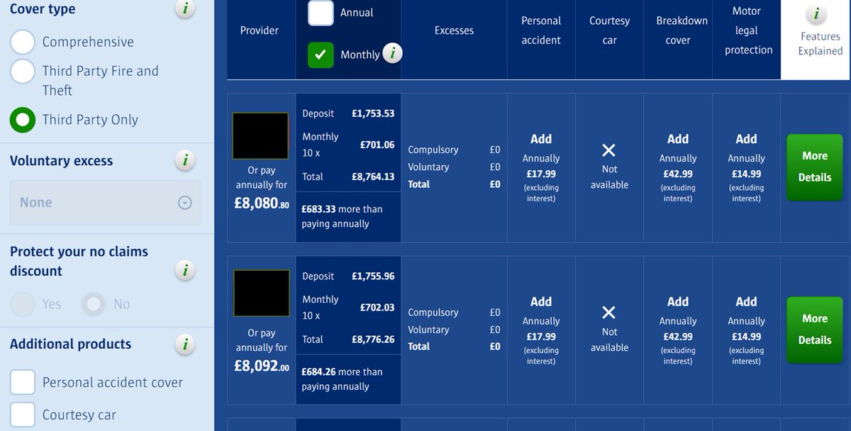 e_field1's tweet photo. @CapitalMoments Try £8k+ for 'Third Party Only' car insurance for a nearly 18 year old, female college student, on an 8y/old, 1.4l Vauxhall Corsa, parked on a driveway in Buckinghamshire!
How on earth are young people meant to start making their way in the word? Completely priced out of driving! https://t.co/VDuSfH5JEj