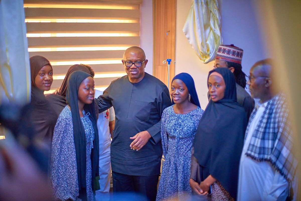 PeterObi's tweet image. Today, I witnessed yet another heartbreaking moment as I paid a condolence visit to the grieving family of Nabeeha Al-Kadriyar,  brutally murdered by her abductors in the Nation's capital, Abuja recently. 
At the same time, I remembered the family of the late Folashade Ariyo.