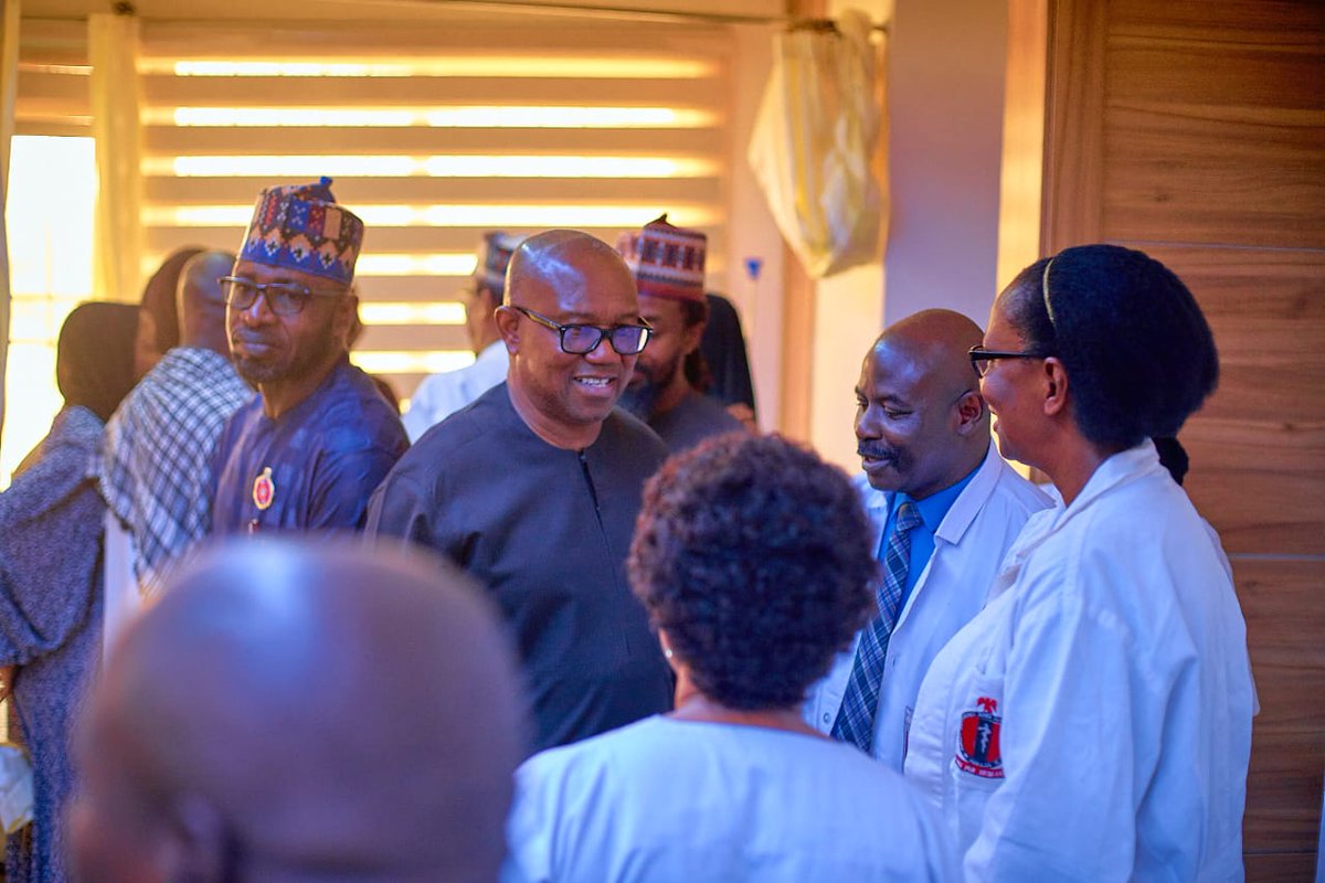 PeterObi's tweet image. Today, I witnessed yet another heartbreaking moment as I paid a condolence visit to the grieving family of Nabeeha Al-Kadriyar,  brutally murdered by her abductors in the Nation's capital, Abuja recently. 
At the same time, I remembered the family of the late Folashade Ariyo.