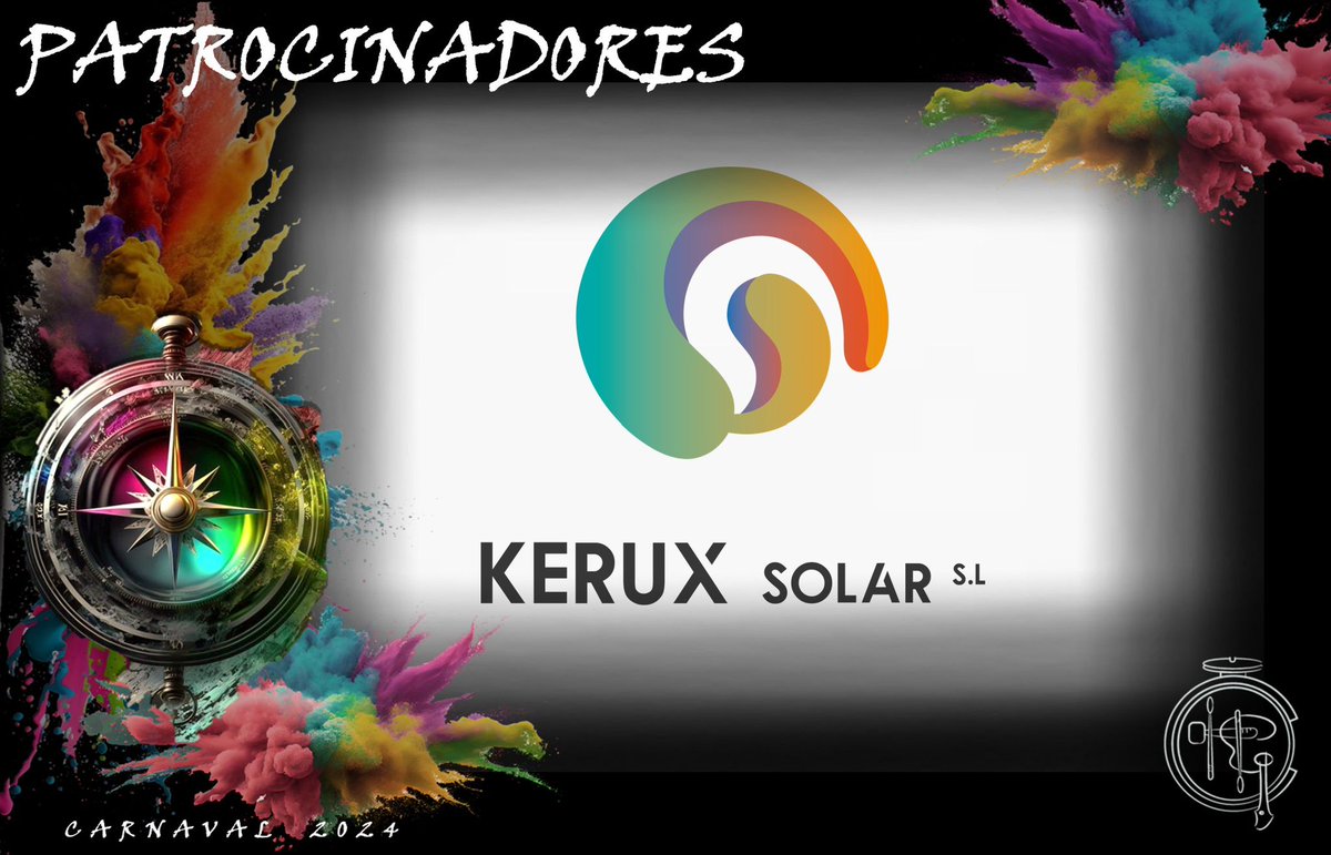 Millones de gracias a nuestros amigos de <a href="/KeruxSolar/">Kerux</a> por la colaboración con nuestra comparsa en esta aventura de nuestro carnaval 2024!! ❤️🎭