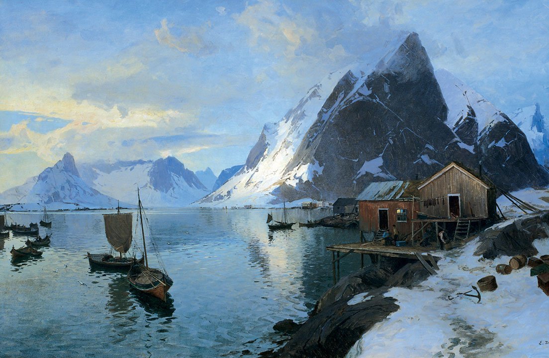 FedeItaliano76's tweet photo. Landscapes by Norwegian painter Even Ulving (1863–1952) https://t.co/Iiu2OyShyw