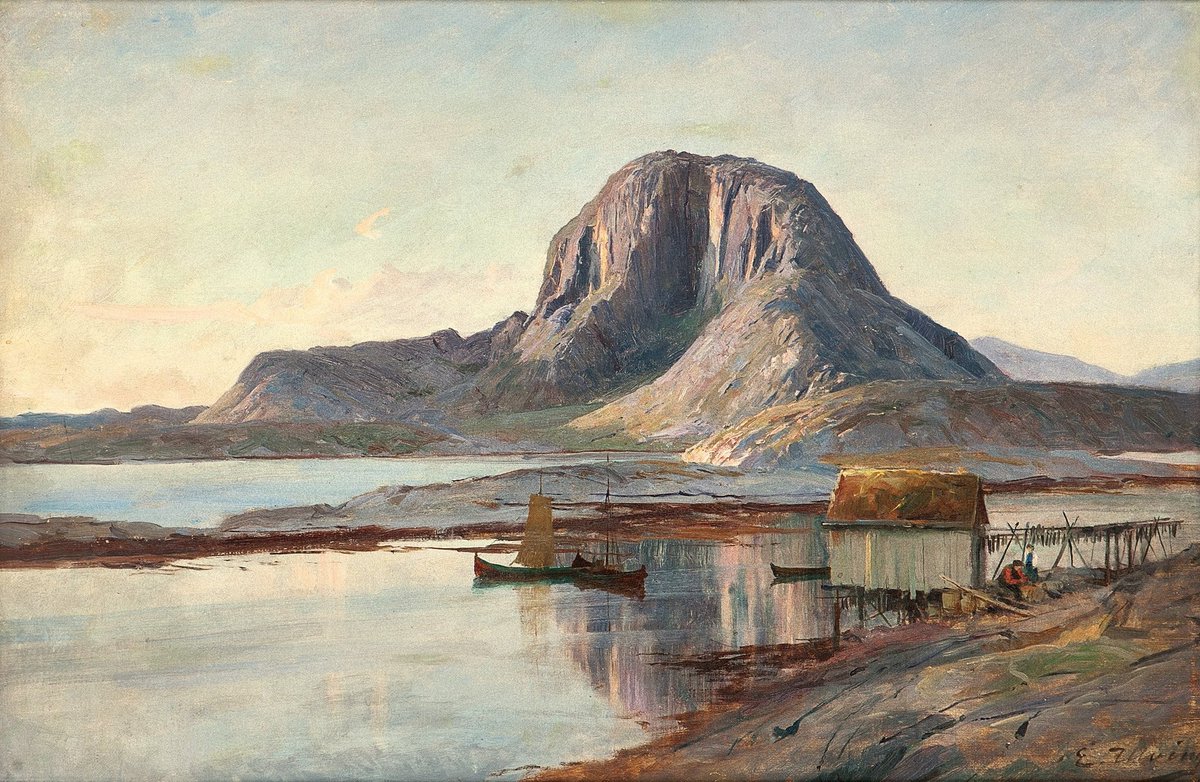 FedeItaliano76's tweet photo. Landscapes by Norwegian painter Even Ulving (1863–1952) https://t.co/Iiu2OyShyw