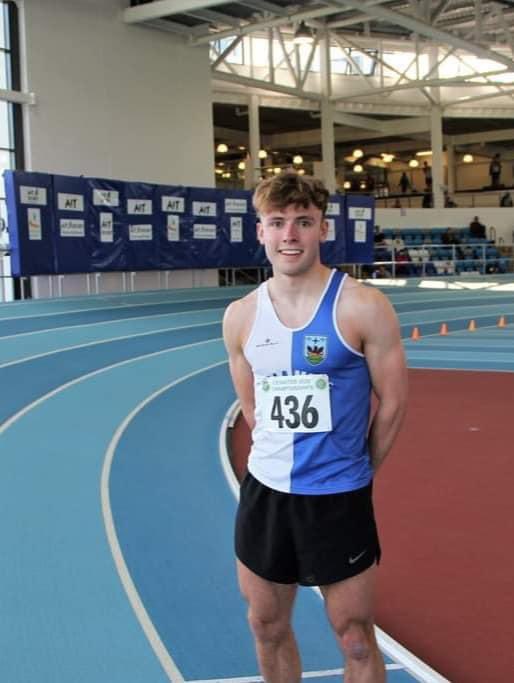 TullamoreAC's tweet photo. Aaron Keane achieved a new personal best of 21.64 seconds in the 200m at the AAI Games in Abbotstown, nearing Gordon Kennedy's long-standing club record of 21.35 seconds. Emmanuel Ilori ran the 60m in 7.25 seconds, marking a solid start to the year for him. Great job, lads! https://t.co/UC1CdpTEA7
