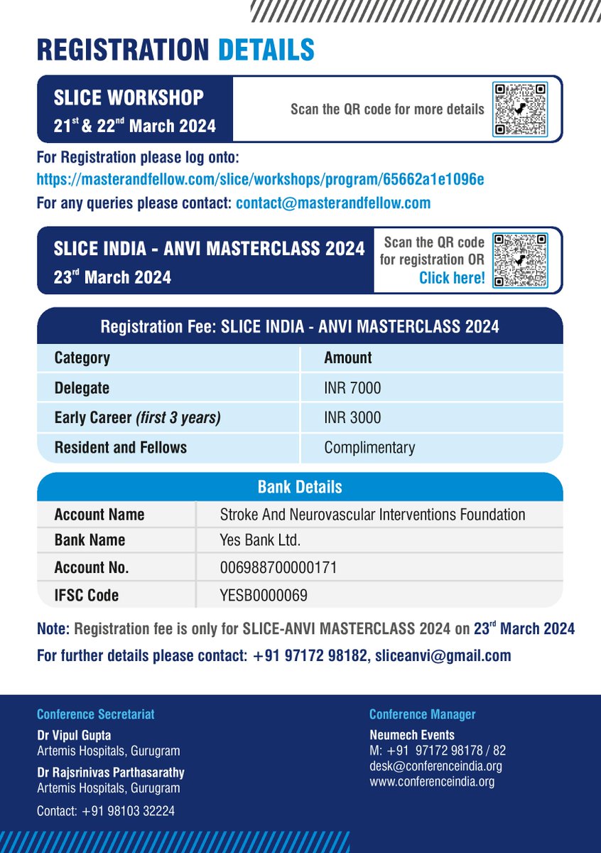 Dear colleagues and friends, 
I am pleased to introduce the SLICE ANVI India edition, a course crafted to meet the essential training needs and skill enhancement of budding Neurointerventionists. 

@AgrimNeuro #SliceIndia #brainaneurysms #3dmodeltraining #medicaltraining