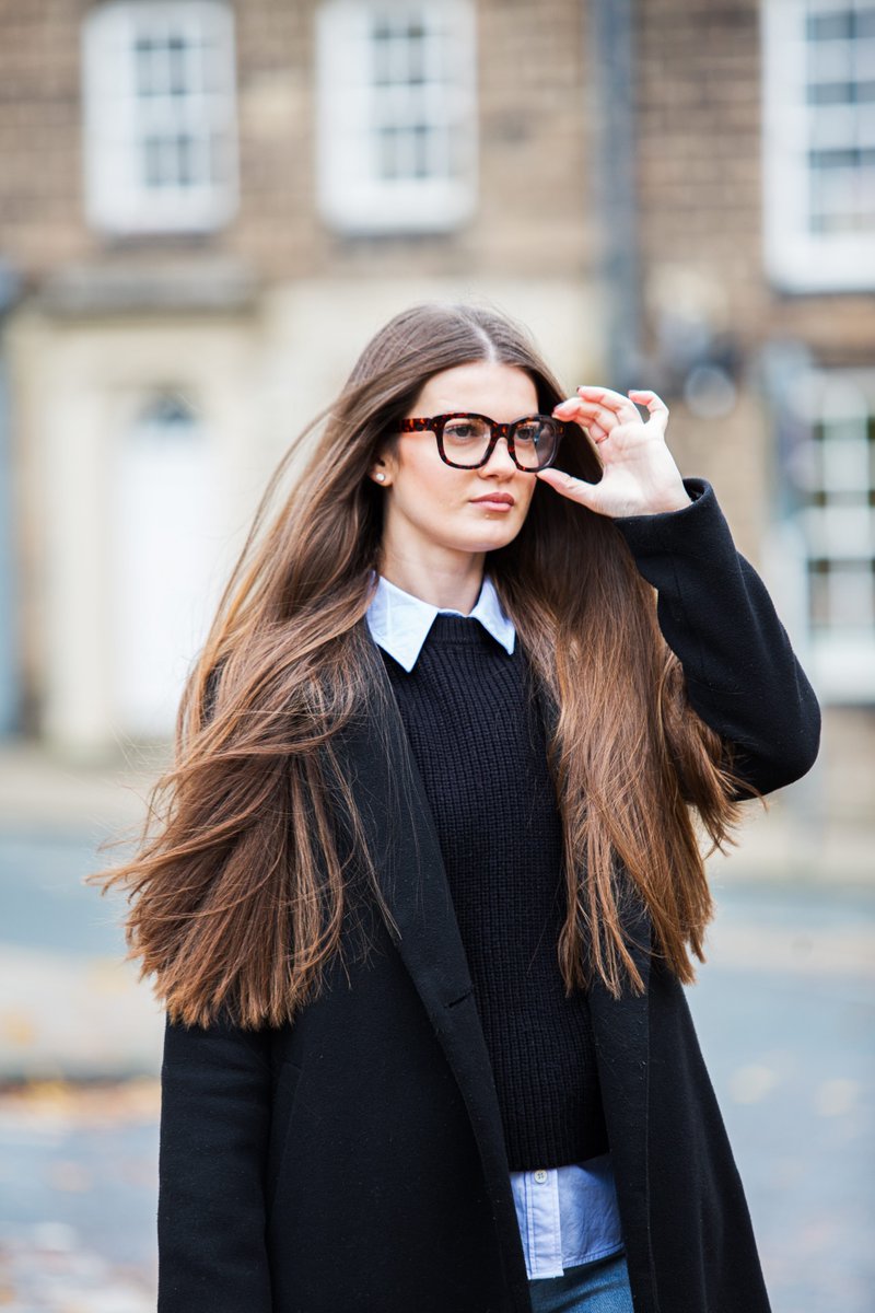 Strolling through the charming streets of Harrogate, effortlessly framing life's moments in style 💄 #BE #Glasses #BEUnique #YourEyewearIsYourIdentity #Harrogate