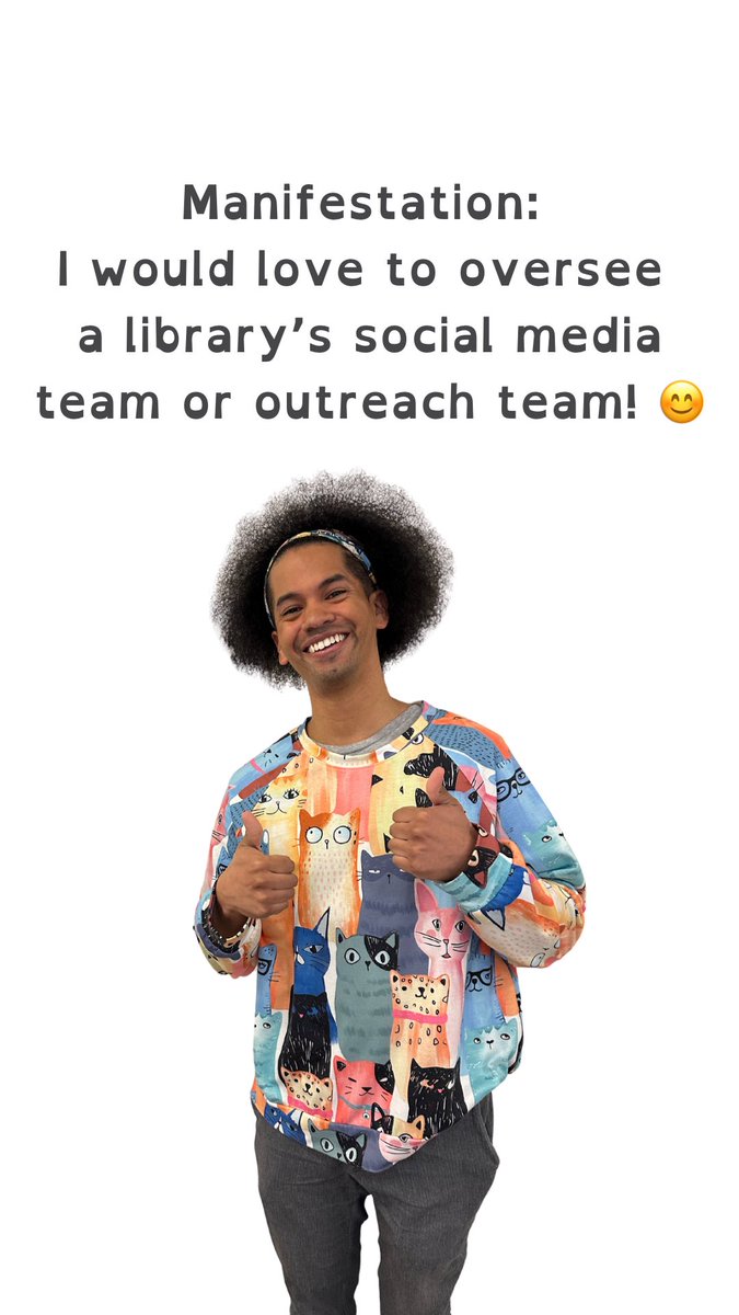 Outreach & social media are how we hype libraries, how we remind people that libraries are extraordinary! Advocating for libraries, celebrating books and belonging for all, emphasizing the coolness that is libraries… that would be the ultimate library joy! ☺️ 📚