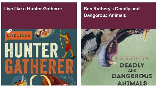 Deadly and Dangerous Animals: "Full of interesting facts and beautiful illustrations"
Live Like a Hunter Gatherer: "I loved the images and the different topics, and the map showing where stone-age tribes were based"
#YoungSciBooks