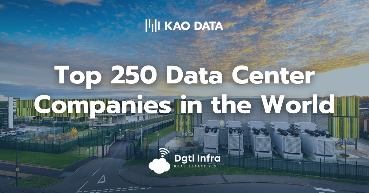 KaoDataDC's tweet image. We’ve been listed as one of top 250 #Datacentre companies in the world by @dgtlinfra, for our wholesale #colocation platform, which has been #EngineeredForAI and advanced workloads.🌍

Check out the full list here – dgtlinfra.com/top-data-cente…

#DigitalInfrastructure #Sustainability