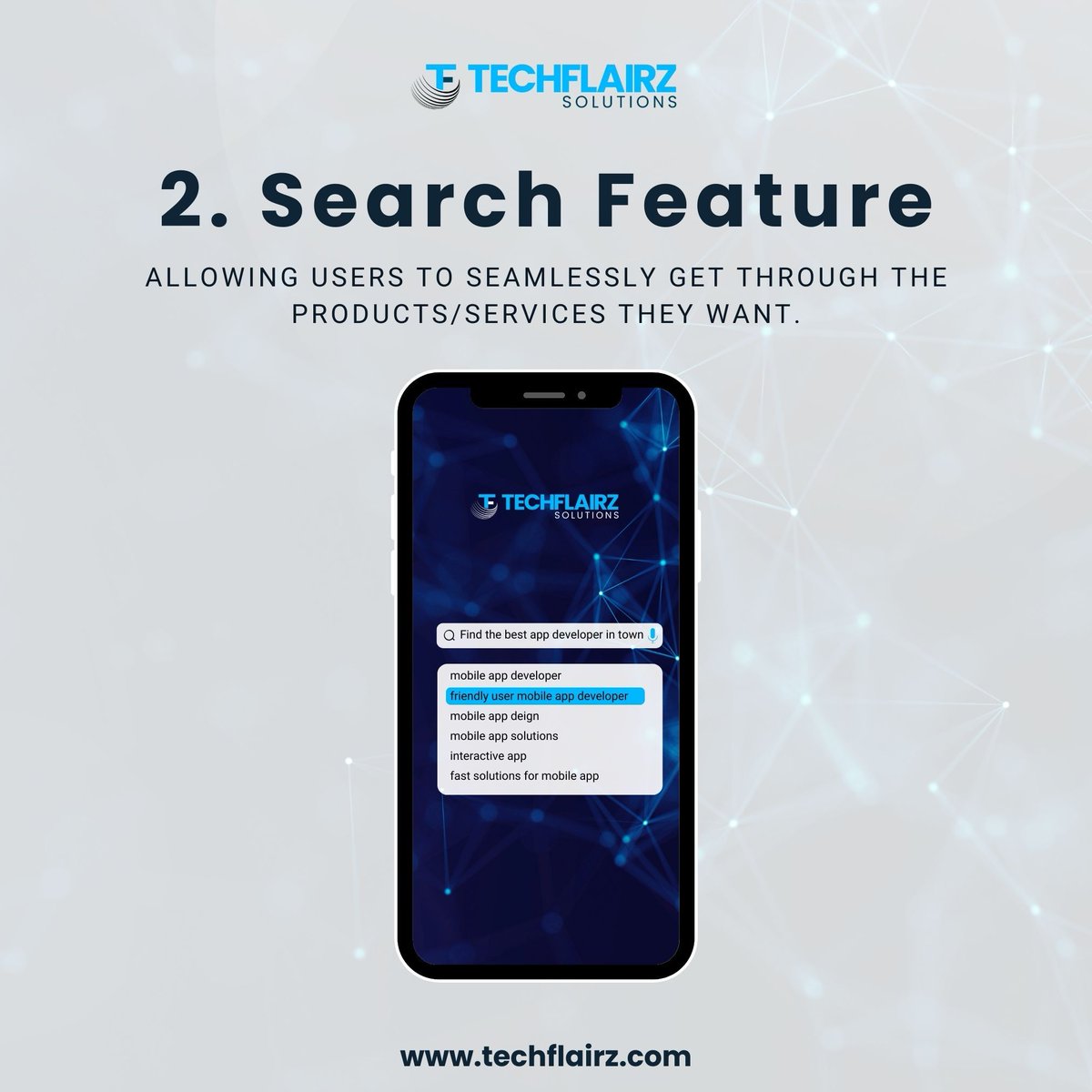 TechFlairz's tweet image. Unlock the full potential of your mobile experience with these essential app features. Swipe left to explore these out.                                                                                                   
#techflairz #mobileapp #EssentialFeatures #appfeatures