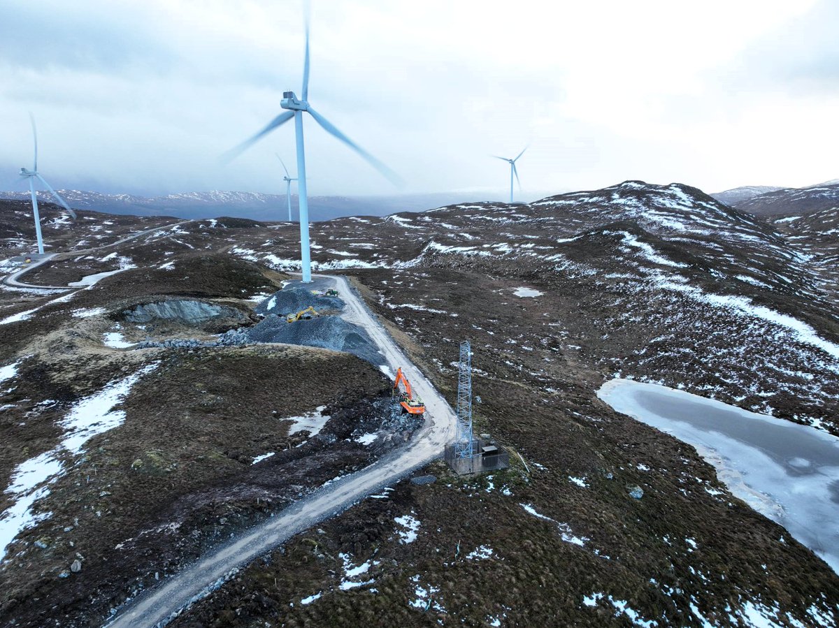 Our Story Scotland team are proud to be working for @sserenewables at Bhlaraidh Windfarm, located in the Highlands. 🚧 This involves the enabling works for the installation of a new haul road and substation platform.