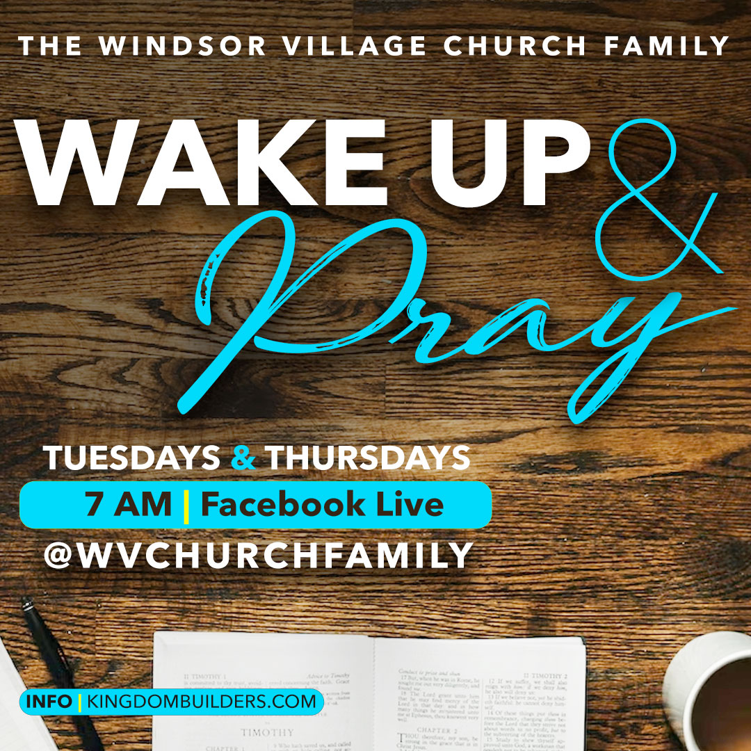 IN 30 MINUTES: Wake up and Pray with us on Facebook Live at 7 AM!