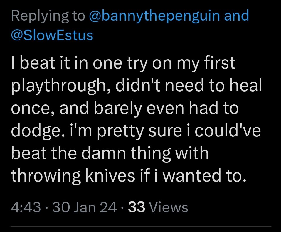 -Me: *kills a spider in my basement*

-The weird fromsoft kid: