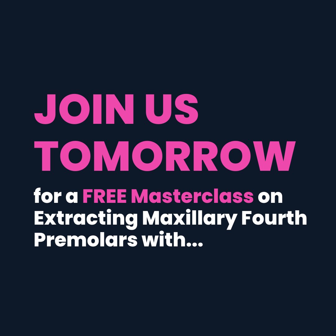 ElearningV's tweet image. Join us tomorrow at 8pm for A Masterclass in Maxillary Fourth Premolar Extraction in Dogs! 🦷

🆓 FREE EVENT in association with iM3 Dental! Register: i.mtr.cool/vckaocxhmu