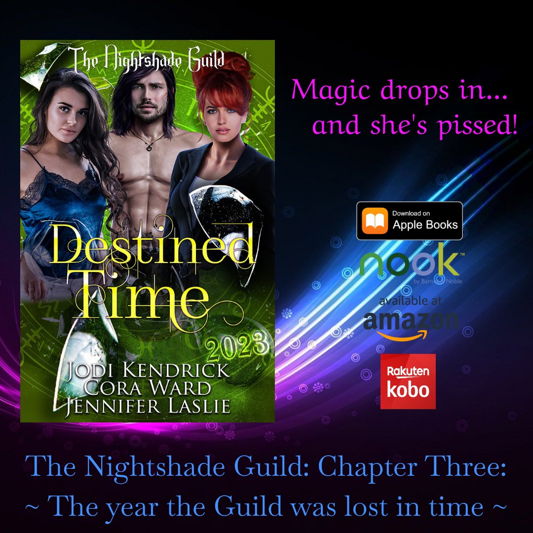 'Destined Time' is book 12 in Chapter 3 of the Nightshade Guild series!

books2read.com/destinedtime

#urbanfantasy #bookseries #nightshadeguildseries #urbanfantasyseries #urbanfantasybook #NewRelease #DestinedTime #NightshadeGuild
