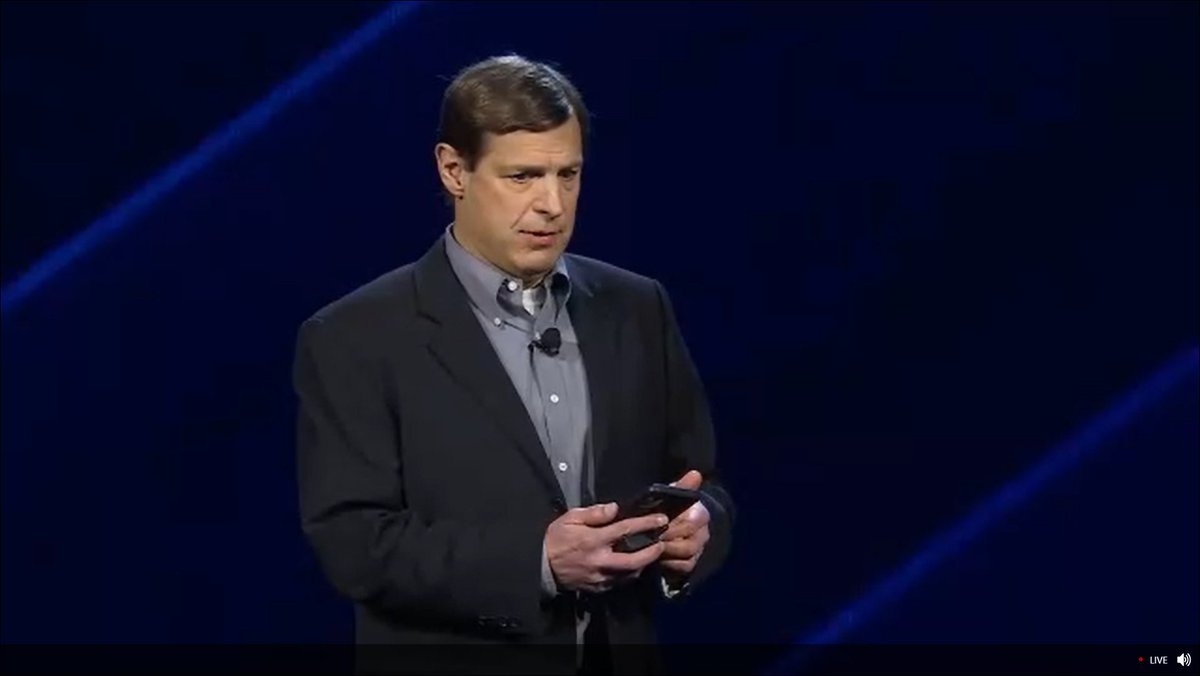 TimRodman's tweet photo. Doug now about to demo from his phone. Ah yes, an old school, "Acumatica not afraid of risky demos" moment. Nostalgia 😀 #AcumaticaSummit https://t.co/wEtEaEUFuO