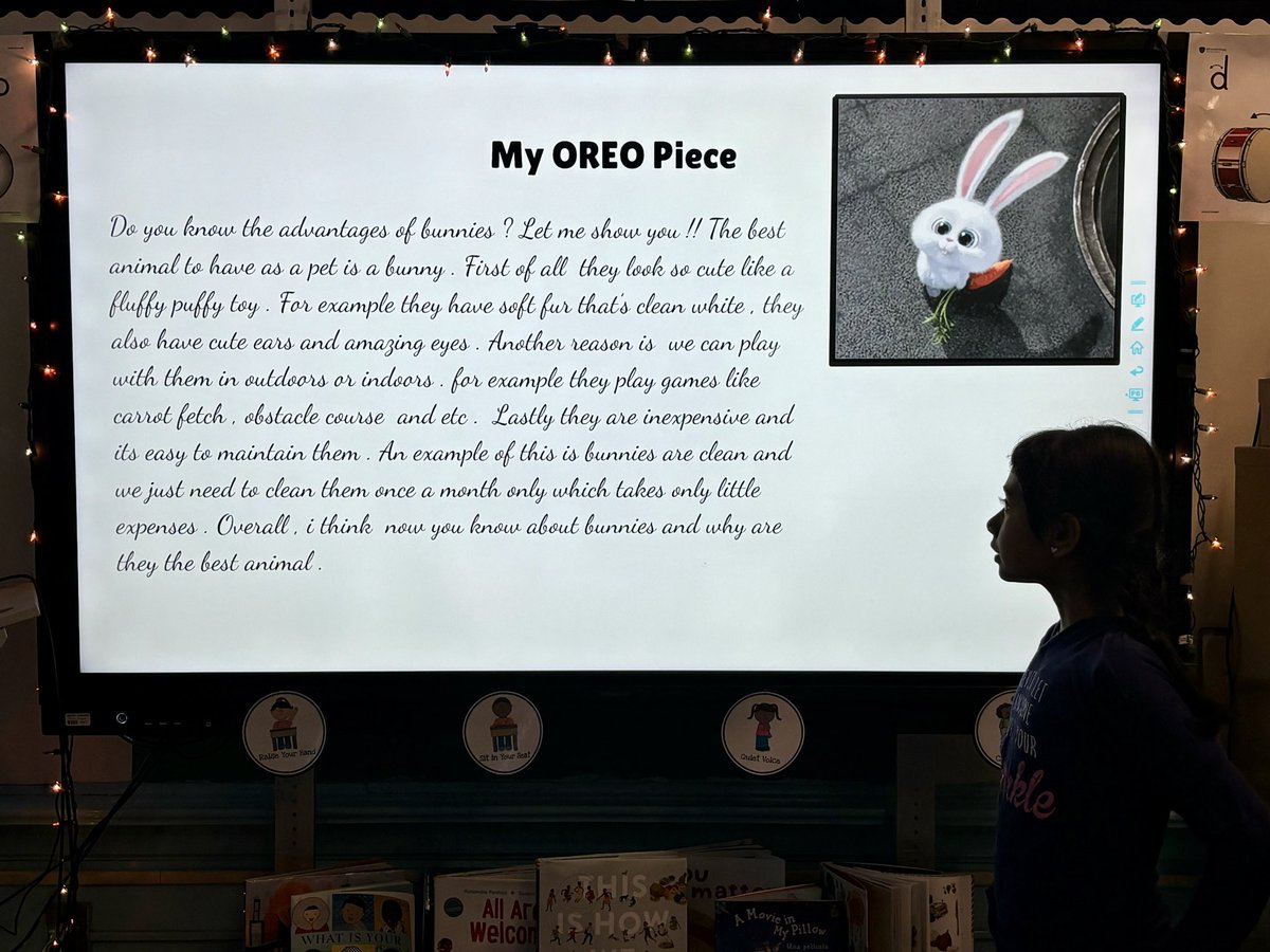 fleischmanm0's tweet photo. It is so rewarding to witness #MLLs’ progressions in language acquisition and independence! Check out this work from the following groups- newcomers (city project), 3rd (close reading), 4th (hamburger paragraph), and 5th (OREO opinion writing) @LincolnSchool8 https://t.co/EOSjcGWsGe