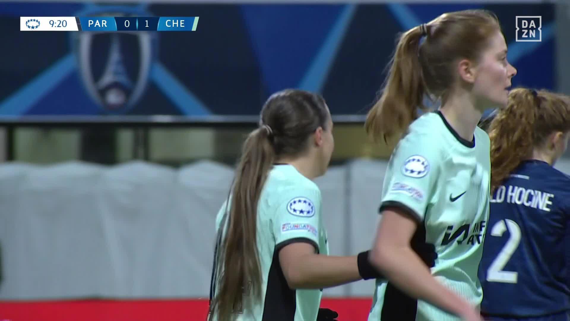 Paris FC have a mountain to climb now... Fran Kirby delivers a massive blow to the home side. 😳Watch the UWCL LIVE for FREE on DAZN 👉  #UWCLonDAZN