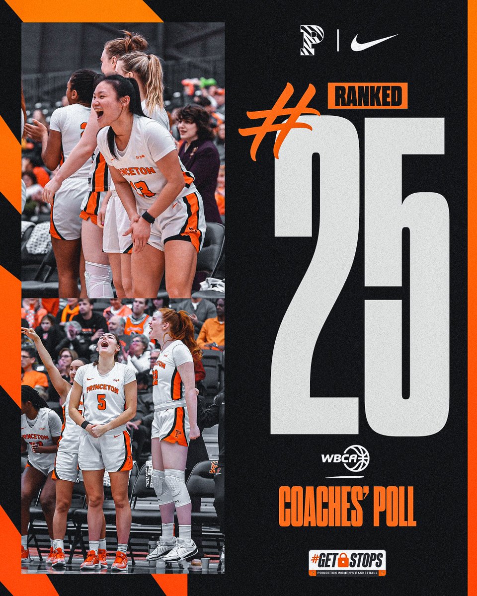 Princeton WBB (@princetonwbb) on Twitter photo National Respect x2!
We're in the <a href="/WBCA1981/">Women’s Basketball Coaches Association</a> Coaches' Poll!
#GetStops 🐯🏀 National Respect x2!
We're in the <a href="/WBCA1981/">Women’s Basketball Coaches Association</a> Coaches' Poll!
#GetStops 🐯🏀