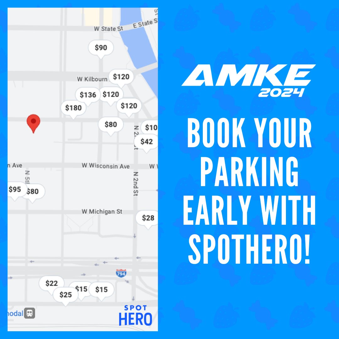 Animemilwaukee's tweet photo. 🚗 We're partnering with @SpotHero again to help everyone going to #AMKE2024 find convenient and affordable parking by the convention center and hotel.
Book now on the SpotHero app or website: https://t.co/3OjHZDBimn
#AnimeMilwaukee #SpotHero https://t.co/flxXgDuBlt